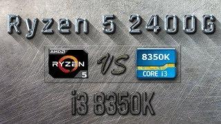 RYZEN 5 2400G vs i3 8100 - BENCHMARKS / GAMING TESTS REVIEW AND COMPARISON / Ryzen 5 vs Coffee Lake