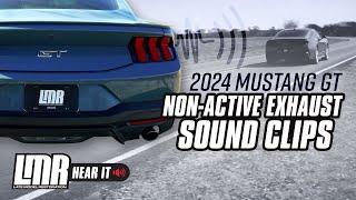 2024 Mustang GT Non-Active Exhaust: Stock Sound Clips - Revs, Take Offs, Fly-bys, & Decibel Levels