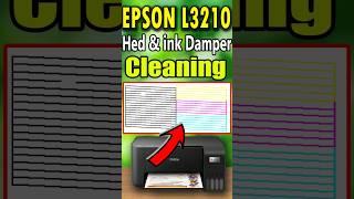 EPSON L3210 HEAD AND INK DAMPER CLEANING #shorts #epson