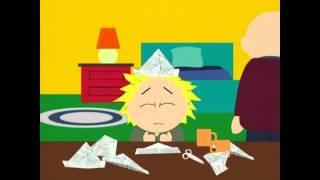 Tweek stressed out by Cartman