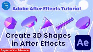 3D Shapes After Effects || Make 3D Shapes in After Effects ||