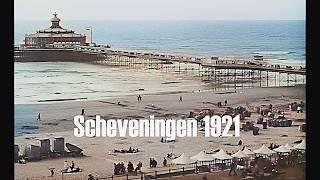 Scheveningen 1921 colorized - Pier - Kurhaus - Boulevard - Beach - 50fps