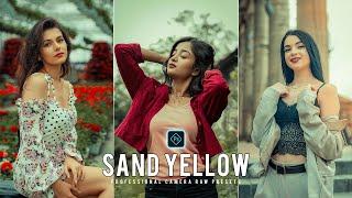 Sand Yellow Preset - Camera Raw Filter Presets Free Download - Color Grading Photoshop Tutorial