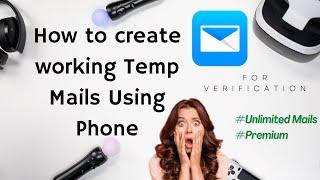 How to create working Temp Mails Using Phone || Ai Techiee