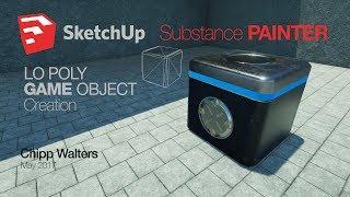 Low Poly Game Objects with SketchUp and Substance