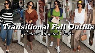 PINTEREST INSPIRED OUTFITS | Transitional Fall Outfits 2023, Fall Outfit Ideas | Crystal Momon