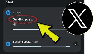 How To Fix X Twitter App Sending Post... Problem Solved