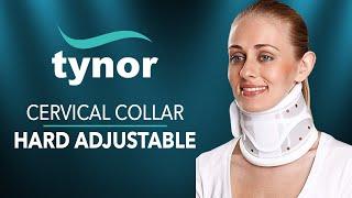 How to wear Tynor Cervical collar Hard Adjustable for perfect fit & rigid immobilization of the neck