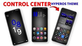 HyperOS Control Center color change Theme | Best HyperOS Theme with dynamic Lock Screen