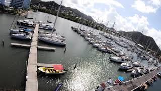 Rodney Bay Marina and ARC boats