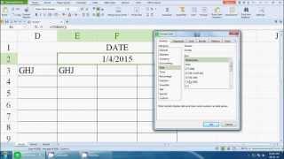 How to set automatic date change formula in excel sheet