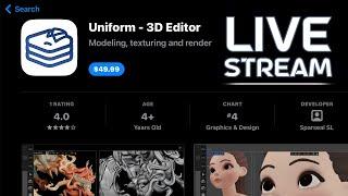 Uniform - 3D Editor for iPad // Live Stream Test Run // First Look