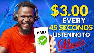 Earn $3 Every 45 Seconds Just Listening To Music on This Website | Make Money Online 2023