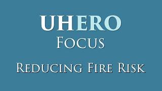 UHERO Focus: Reducing Fire Risk