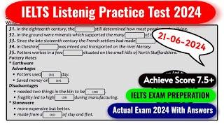 IELTS LISTENING PRACTICE TEST 2024 WITH ANSWERS | 21.06.2024