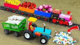 Top diy tractor making mini train transporting gasoline for petrol pump P7| diy flour | Donganh Mini