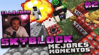 ILLOJUAN en Skyblock #2 Campo de minas Ft. Andrés y Guille *Mejores Momentos*