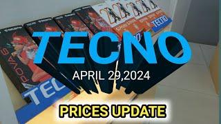 TECNO PRICES UPDATE SPARKGO2024,2023,POVA6PRO5G,POVA5PRO5G,POVANEO2,SPARK20,20PRO,10C,VFLIP,CAMON19