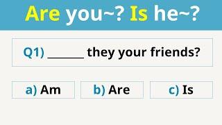 [02]  Present Tense | to be verb questions | English Test | am, are, is