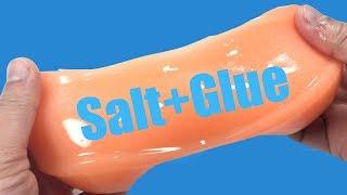 How To Make Slime With Glue, Water And Salt Only|| Slime Without Borax Or Activator