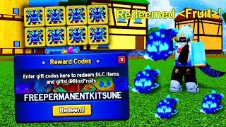 ALL NEW FREE PERMANENT KITSUNE FRUIT CODES for ROBLOX BLOX FRUITS!