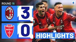 MILAN-MONZA 3-0 | HIGHLIGHTS | 18-year old scores in emphatic Milan win | Serie A 2023/24