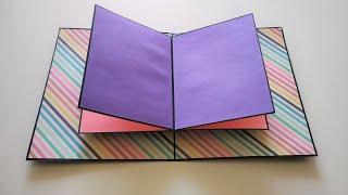 Pop Up book Tutorial | Pop Up Cards Ideas for Scrapbook | Mini Scrapbook Album | by Crafts Space