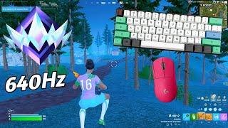 [ASMR]  Fortnite UNREAL RANK Gameplay  Satisfying Keyboard 360 FPS