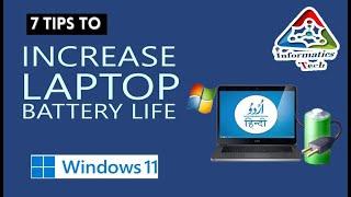 7 Ways to Fix Laptop Battery Drain Issue on Windows 11 | How To Improve Laptop Battery Life