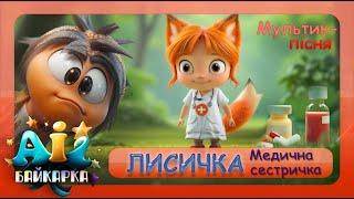 Я ЛИСИЧКА, я сестричка і рок-колобок | пісня, мультик на українській мові, про лікаря | БАЙКАРКА