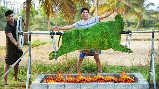 100 Kg FULL BEEF GRILL | Green Beef Barbecue Recipe | Cooking in Village Style