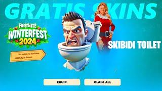 GRATIS Skins & Skibidi Toilet MINI Live Event - Fortnite Winterfest Update ist da 