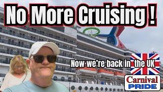 WE ARE FINISHED!!! Carnival Pride cruise comes to an end. #cruise