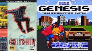 Skitchin' (1993) SEGA Genesis / SEGA Mega Drive Gameplay in HD (Kega Fusion)