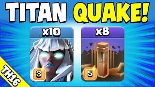 10 x E-Titans + 8 x EQ = SUPER EASY!!! TH16 Attack Strategy (Clash of Clans)