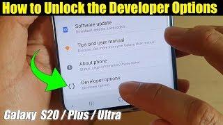 Galaxy S20 / Ultra / Plus: How to Unlock the Developer Options