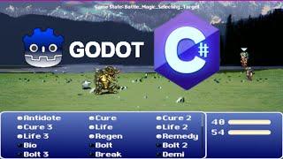 Godot 4 Final Fantasy 6 Working Battle UI