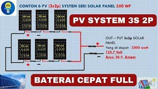 Rangkaian Seri dan Paralel Panel Surya yang saya pakai