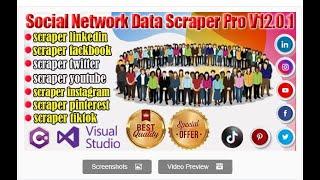 Social Network Data Scraper Pro