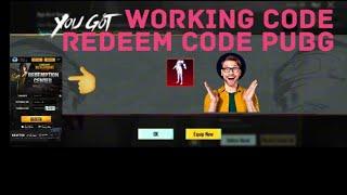 NEW REDEEM CODE PUBG || WORKING AND WITH PROOF || TODAY 2024||