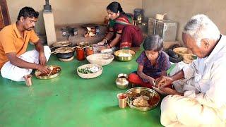 ಜೋಳದ ಸಂಗಟಿ, ಮೊಳಕೆ ಹೆಸರುಕಾಳು ಪಲ್ಯ/jowar malt,greengram ,moth beans palya/village life of karnataka