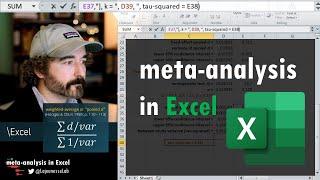 tutorial on how to do a meta-analysis in Excel | Spreadsheet Synthesis