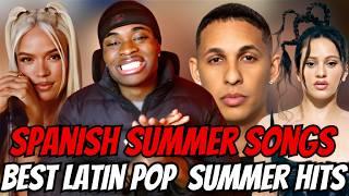 Reacting To Spanish Songs Summer 2024 ️ BEST Pop Latin Music For Summer 2024