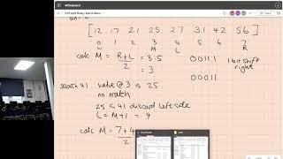 Binary search demonstration