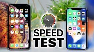 iPhone XS Max vs iPhone X SPEED Test!