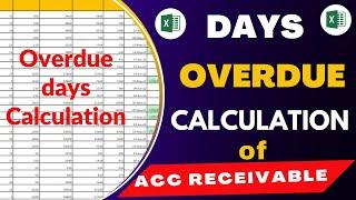 How to over due days calculation in Excel | Days over due Calculation in Excel | learning Center