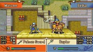 Mage Knight Eirika with swords and Magic Fire Emblem Sacred Stones Microhacking