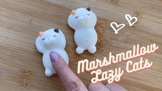 Cute Lazy Cat Marshmallows by Cookingwithamyy