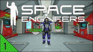 Space Engineers Economy ONLY (Episode 1) - Starting With NOTHING!