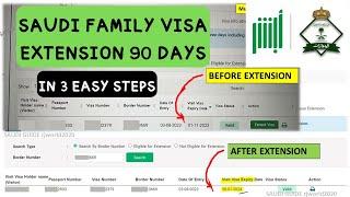 Family visit visa extension for 3 Months in 3 easy and simple Steps - Check eligibility